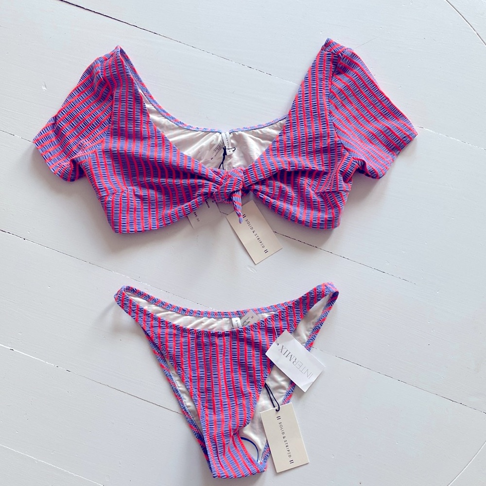 Solid & Striped Vanessa Seersucker Bikini top and bottom